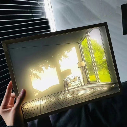 How is lamp painting made?