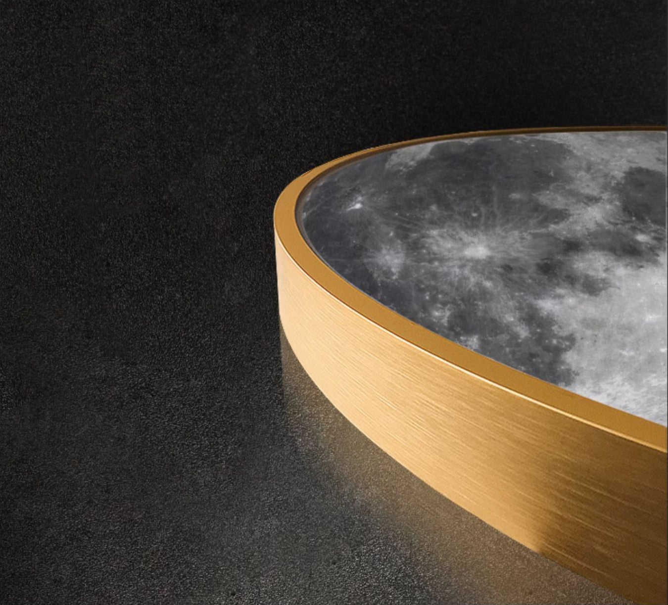 Exquisite The Moon Art Circular decoration wall hanging lamp LED