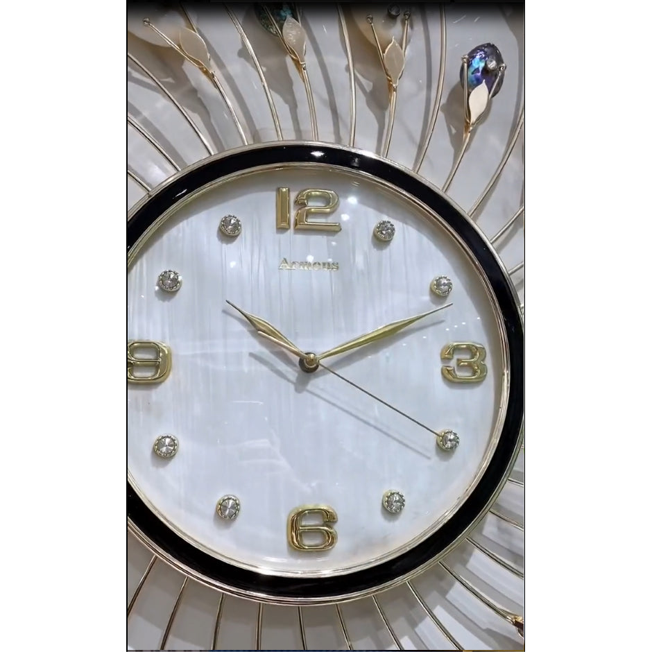 Sunlight styling decoration wall hanging metalart clock