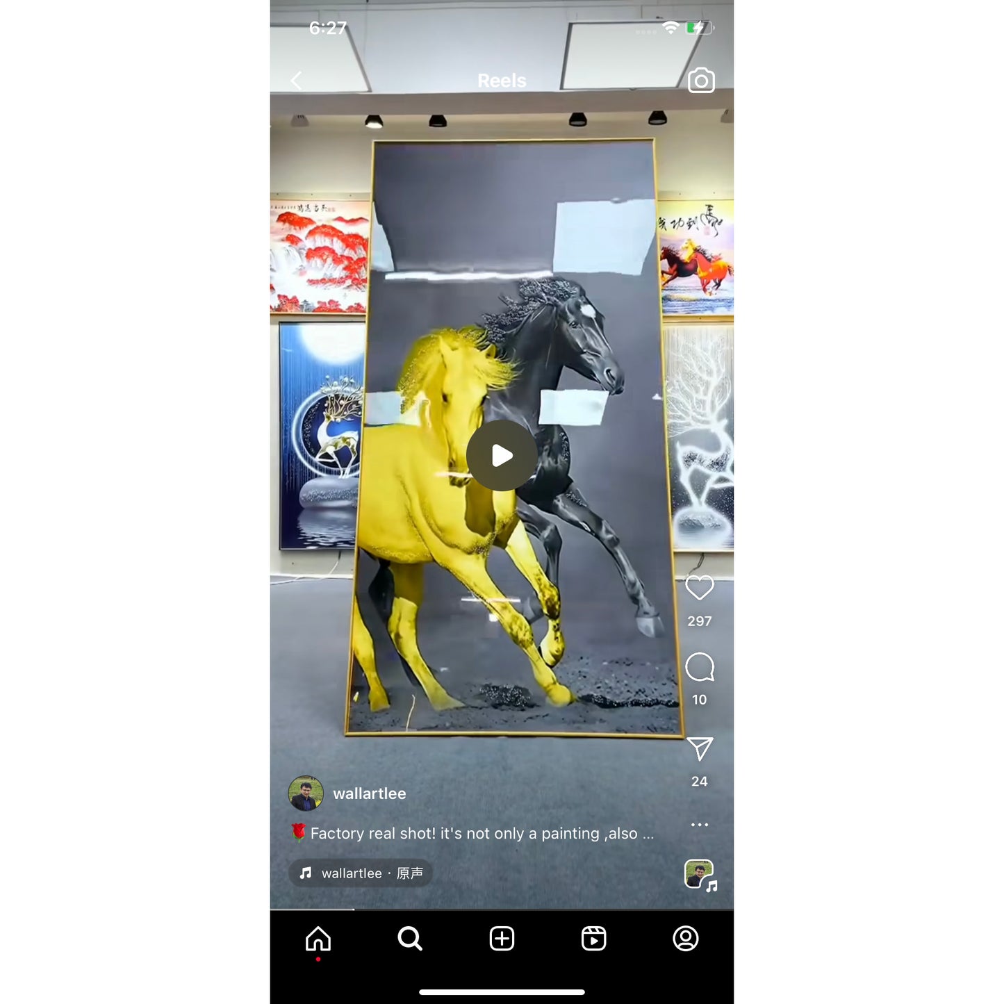 3 in 1 Modern horse painting