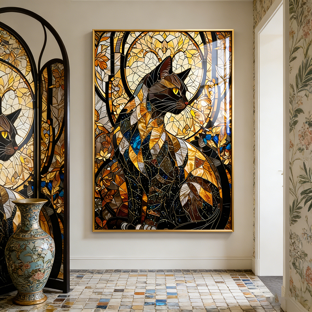 Abstract animals horse decorative painting LED light homedecor