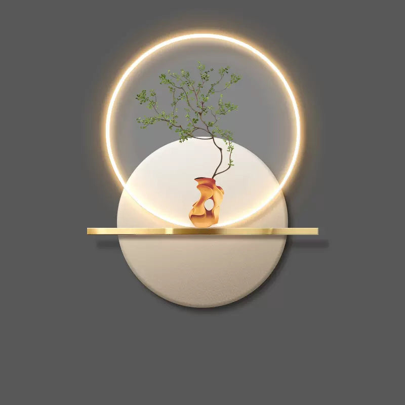Exquisite green plant decoration wall hanging lamp LED