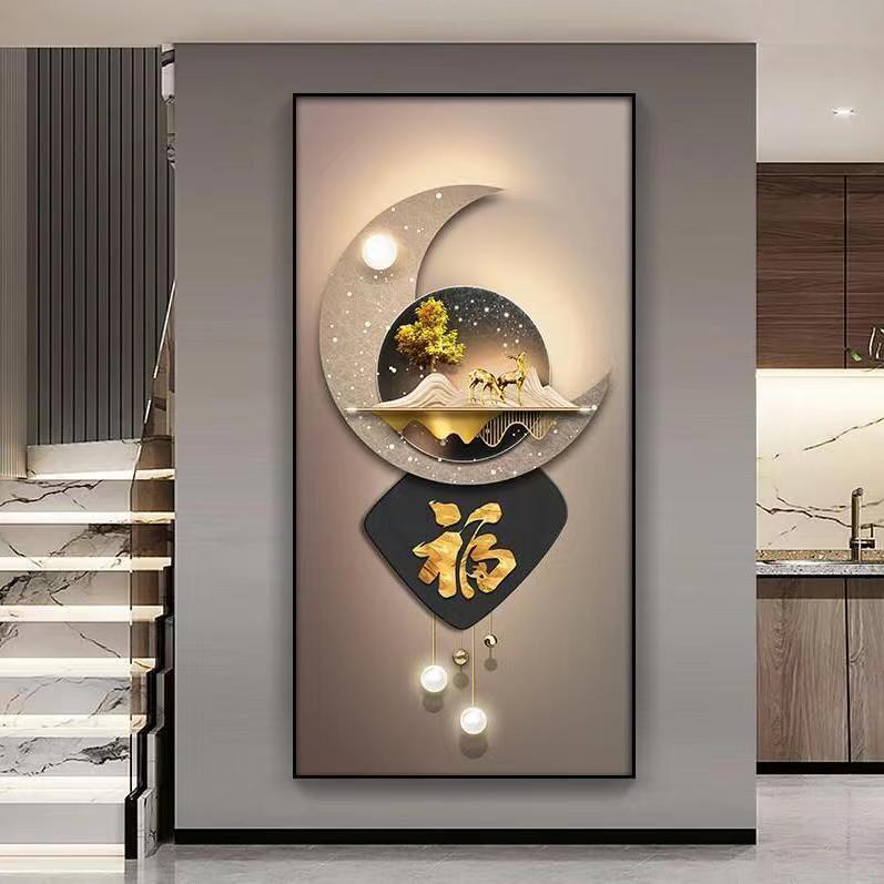 Abstract plastic arts Crystal Porcelain wall Decorative Painting