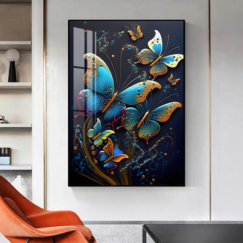 Boutique animals LED Crystal Porcelain Wall Decorative Painting