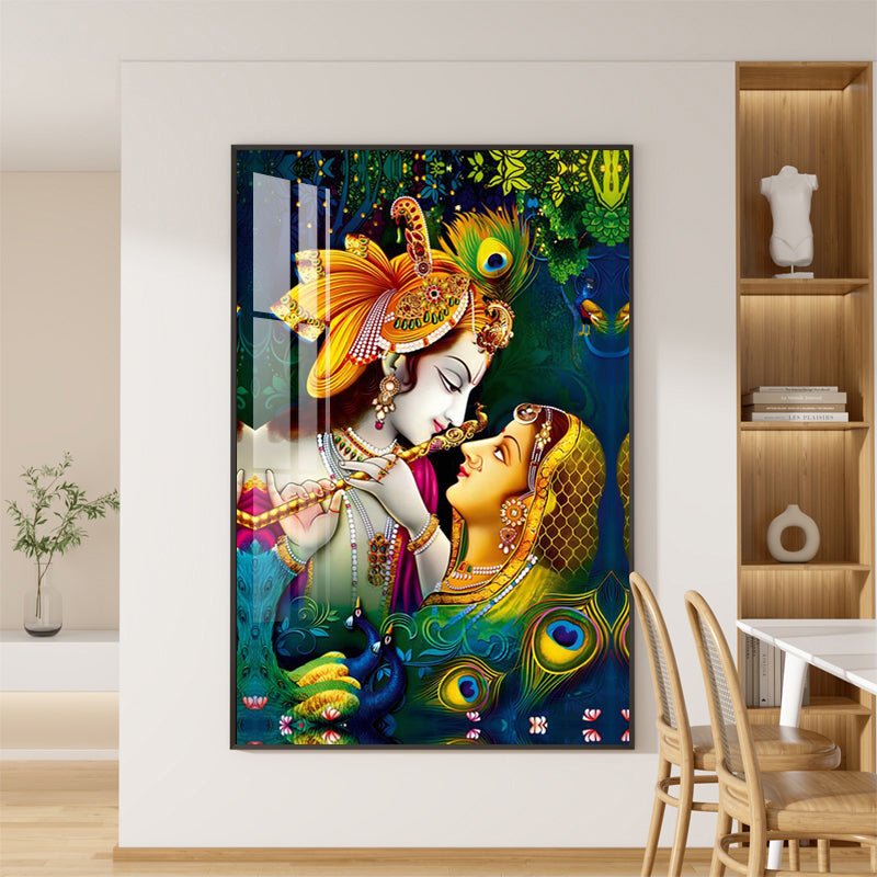 Modern high-definition printing of floral crystal porcelain painting LED