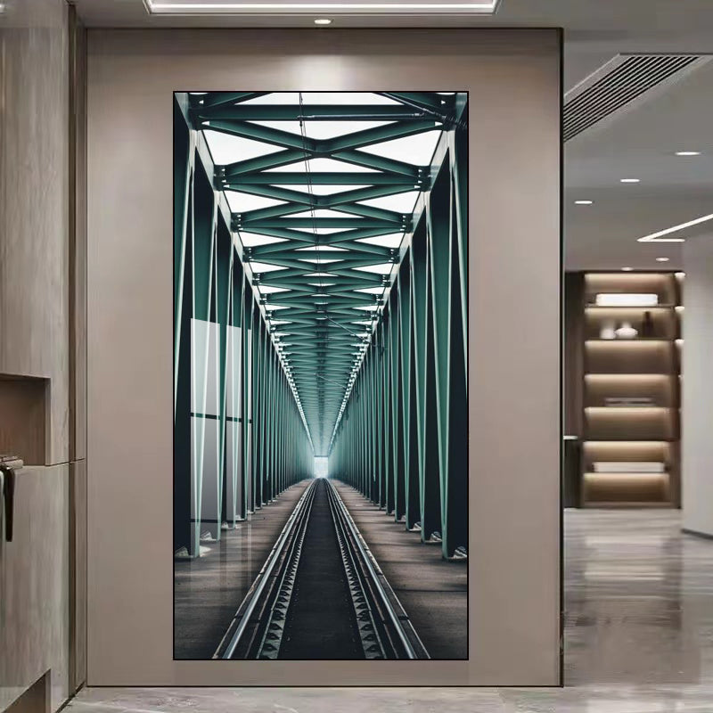 Exquisite 3D space landscape Crystal Porcelain Wall Painting