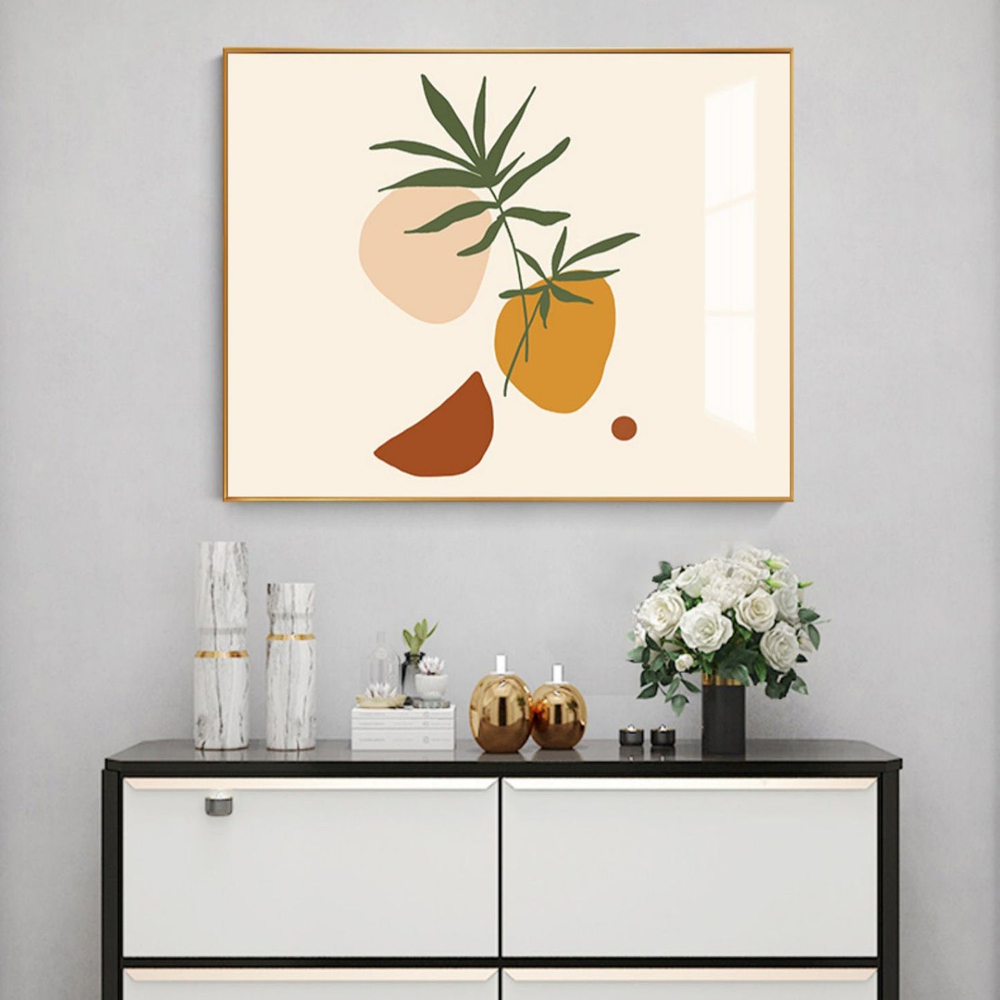 Electric Meter Box Cover | Electric meter box decorative painting Golden mountain
