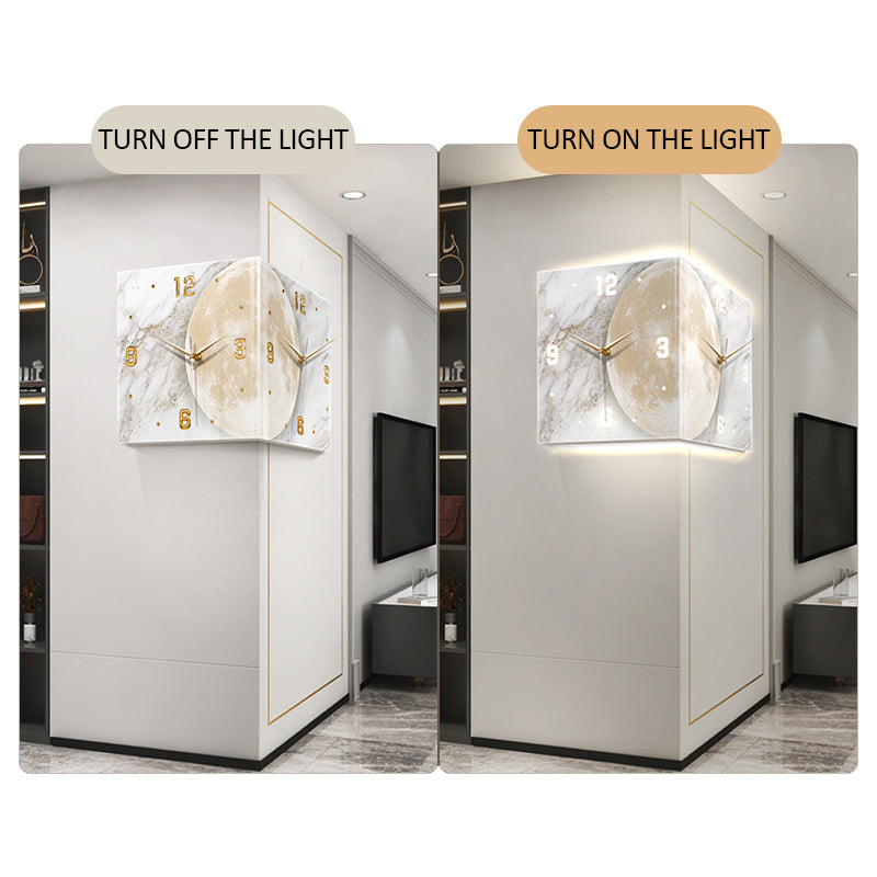 Exquisite Corner clock Series 1 decoration wall hanging lamp LED