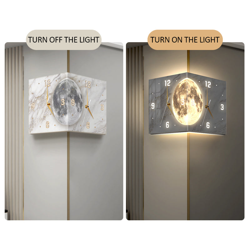 Exquisite Corner clock Series 1 decoration wall hanging lamp LED