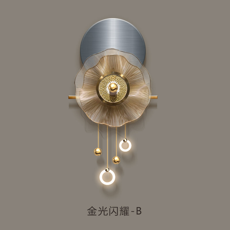 Exquisite Circular art decoration wall hanging lamp LED