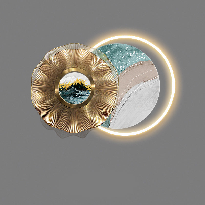 Exquisite Art Circular decoration wall hanging lamp LED