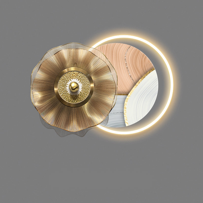 Exquisite Art Circular decoration wall hanging lamp LED
