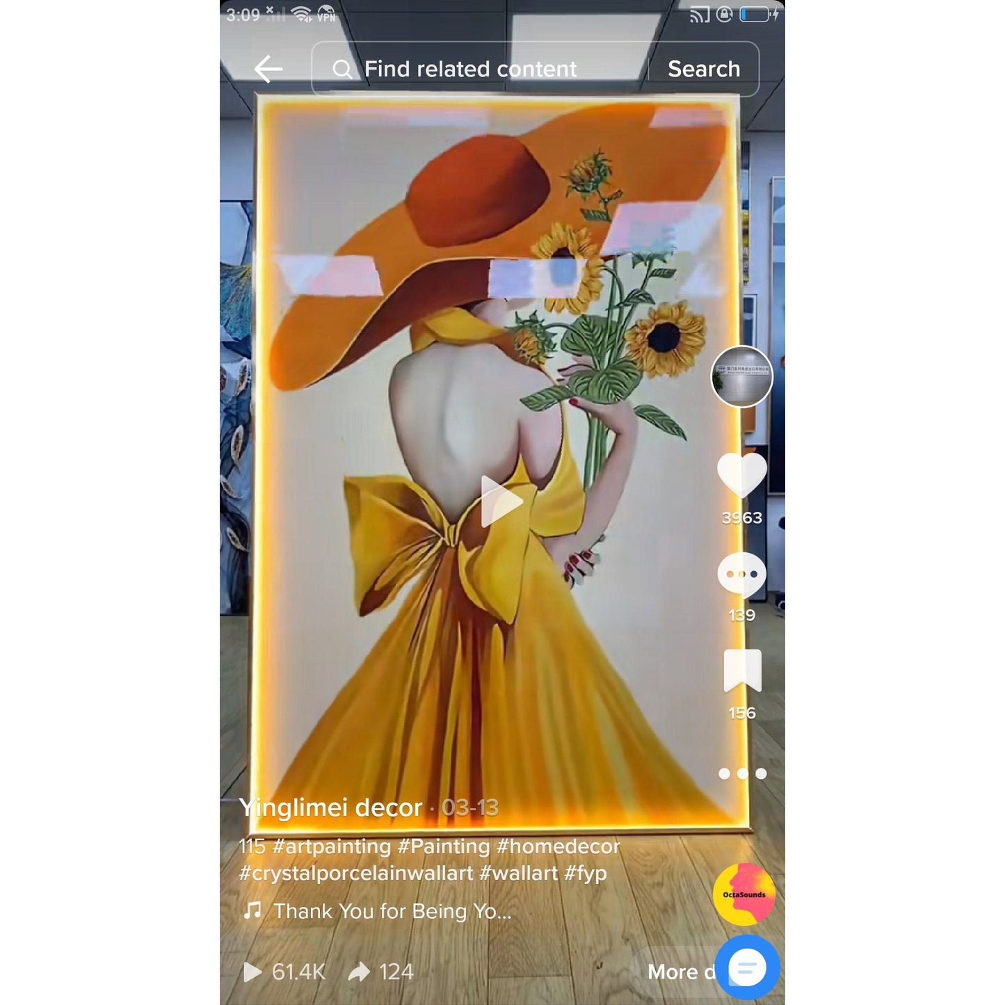 Fashion Girl's hat Crystal Porcelain Wall Decorative Painting lamp