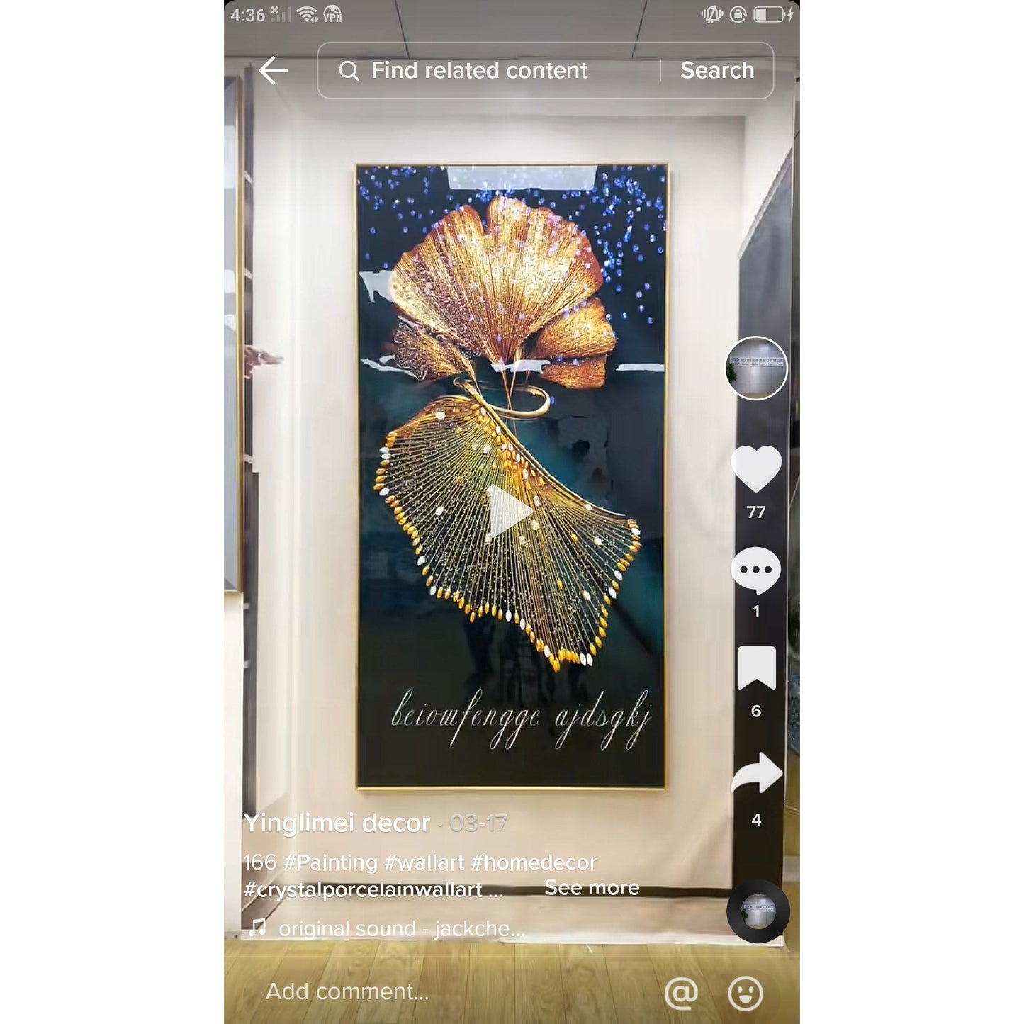 Abstract graphics Crystal Porcelain decorative wall painting art
