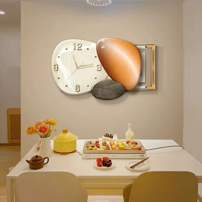 Decorative Art Painting Wall Clock for Electric Meter Box