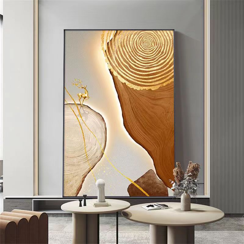 Abstract Stone Deer decorative painting