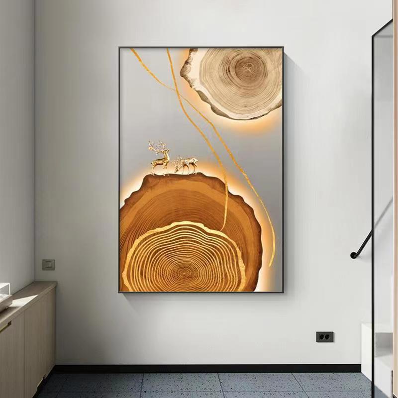 Abstract Stone Deer decorative painting