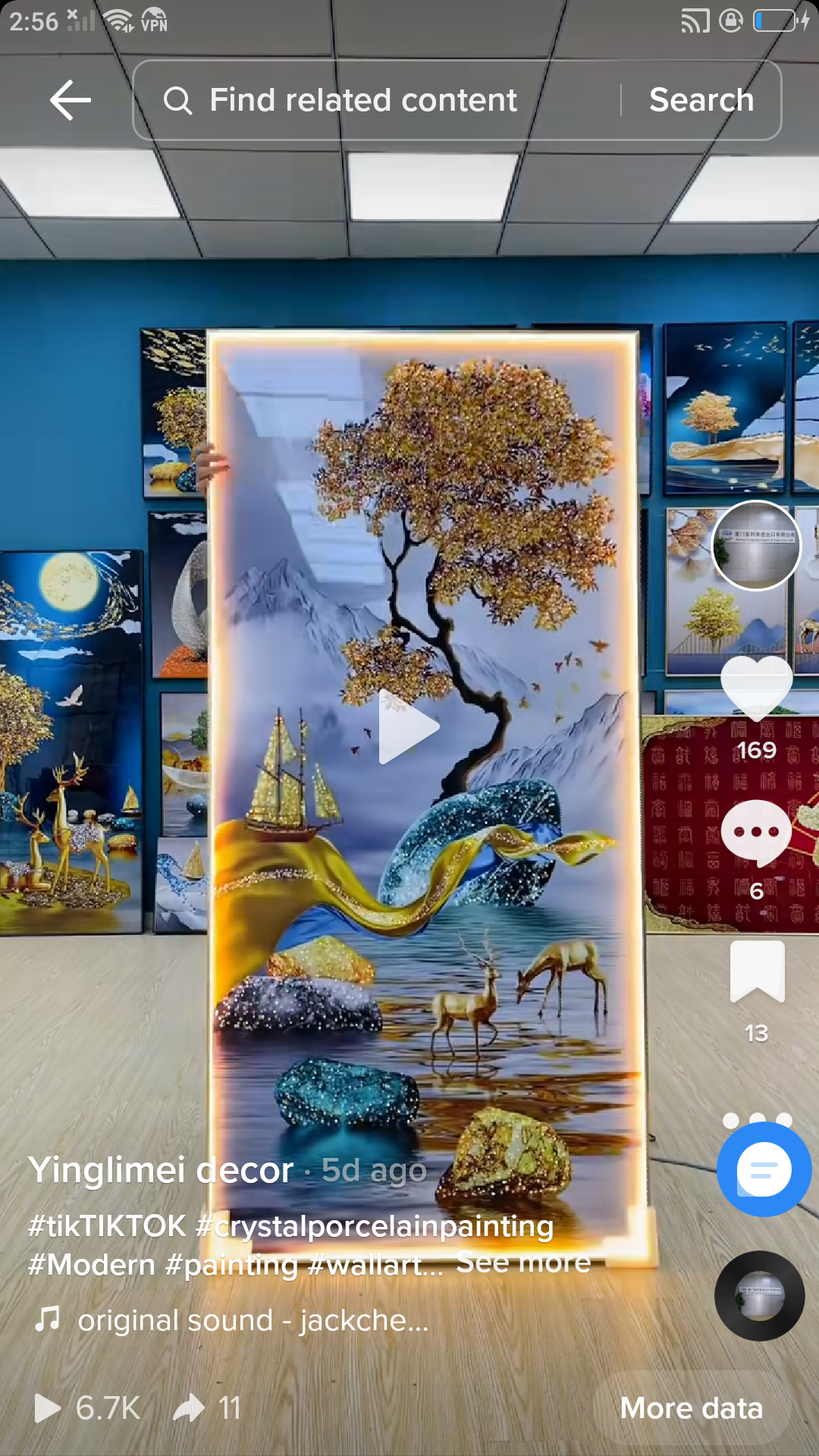 New Chinese style golden elk decorative painting