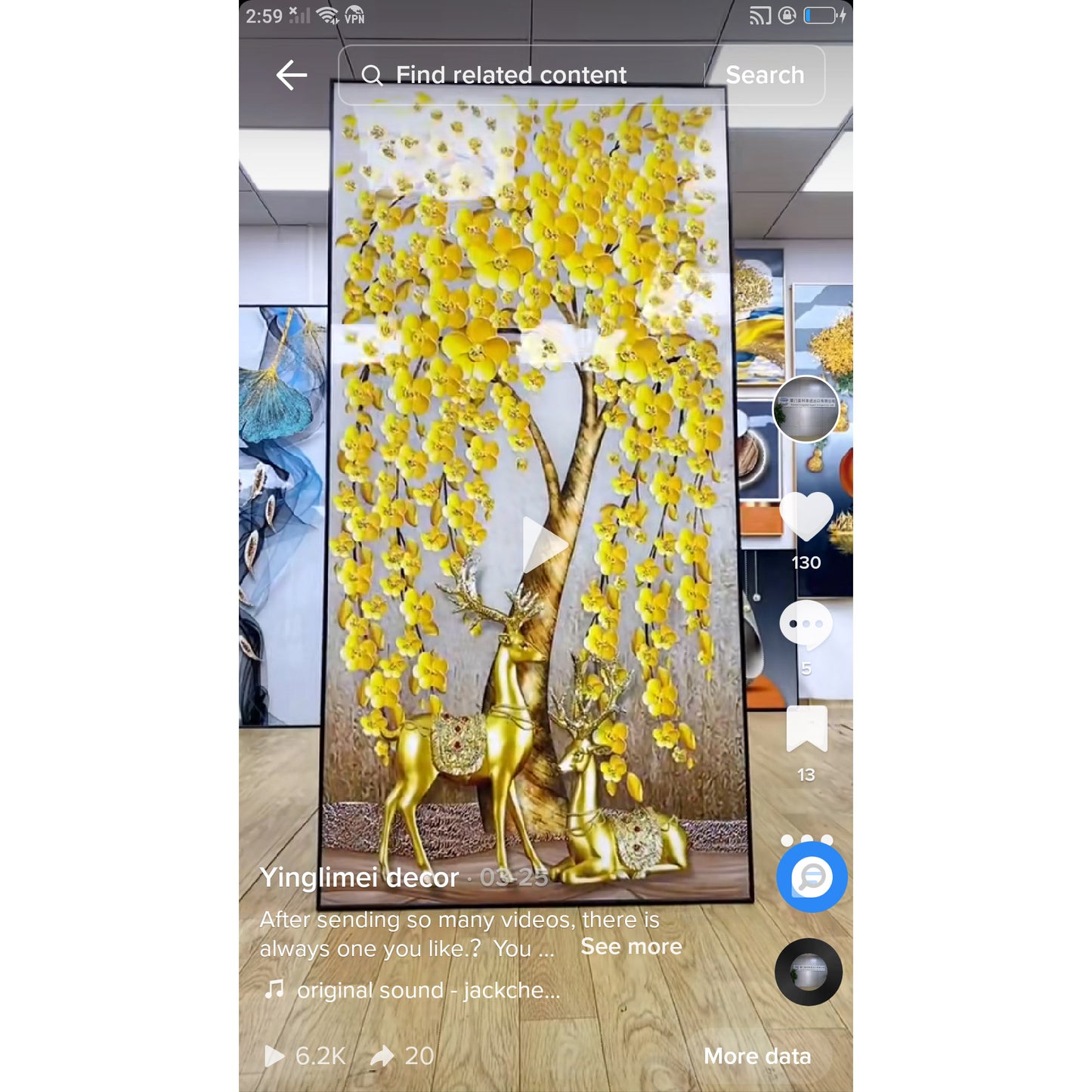 Wealth Tree Abstract decorative painting
