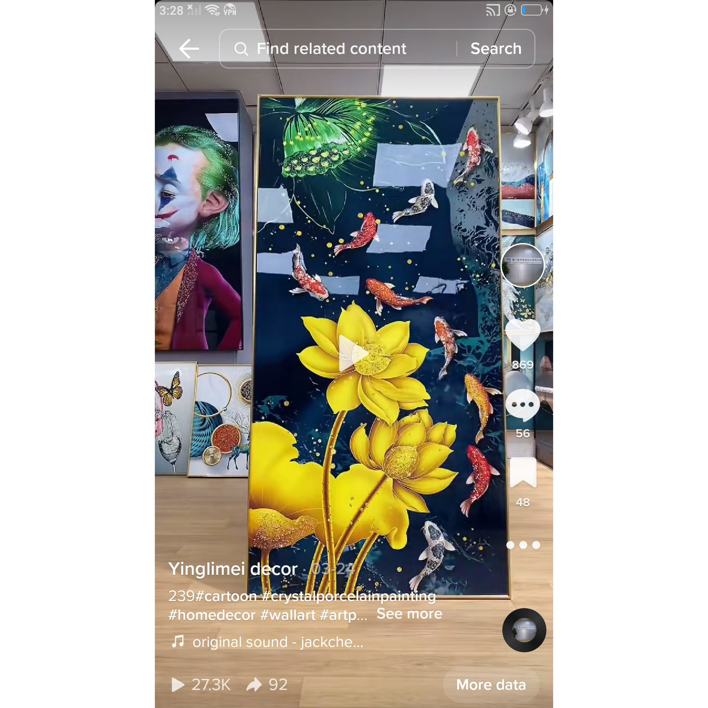 Exquisite Flowers Crystal Porcelain Wall Painting
