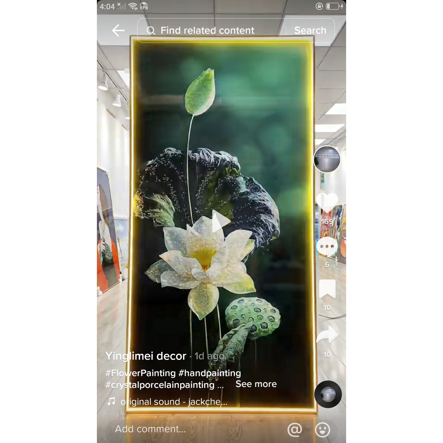 Fresh flower blessing porch decoration painting.
