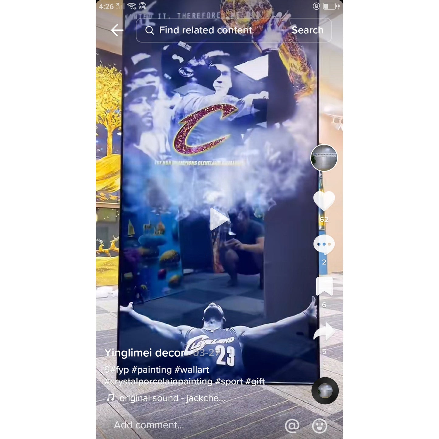 Sports Celebrity portrait Crystal Porcelain wall decorative Painting