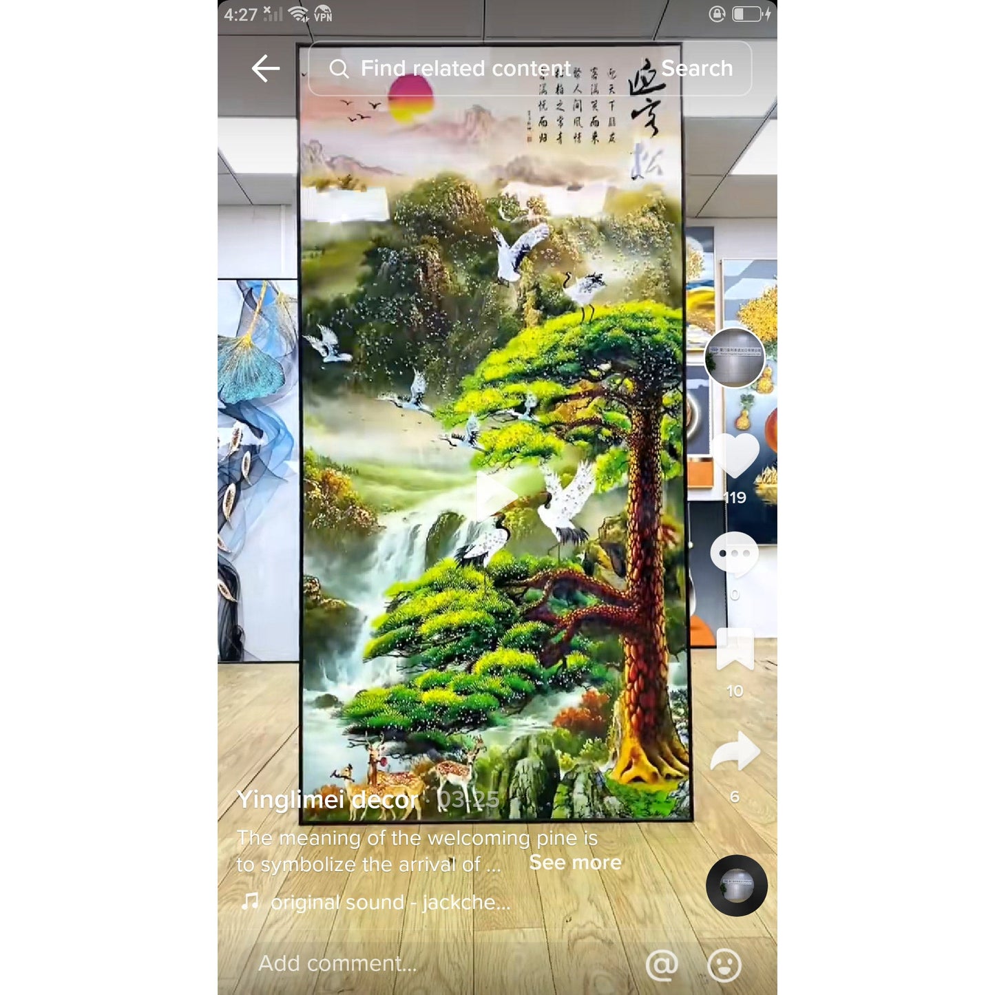 Simulated Landscape Crystal Porcelain Wall Decorative Painting