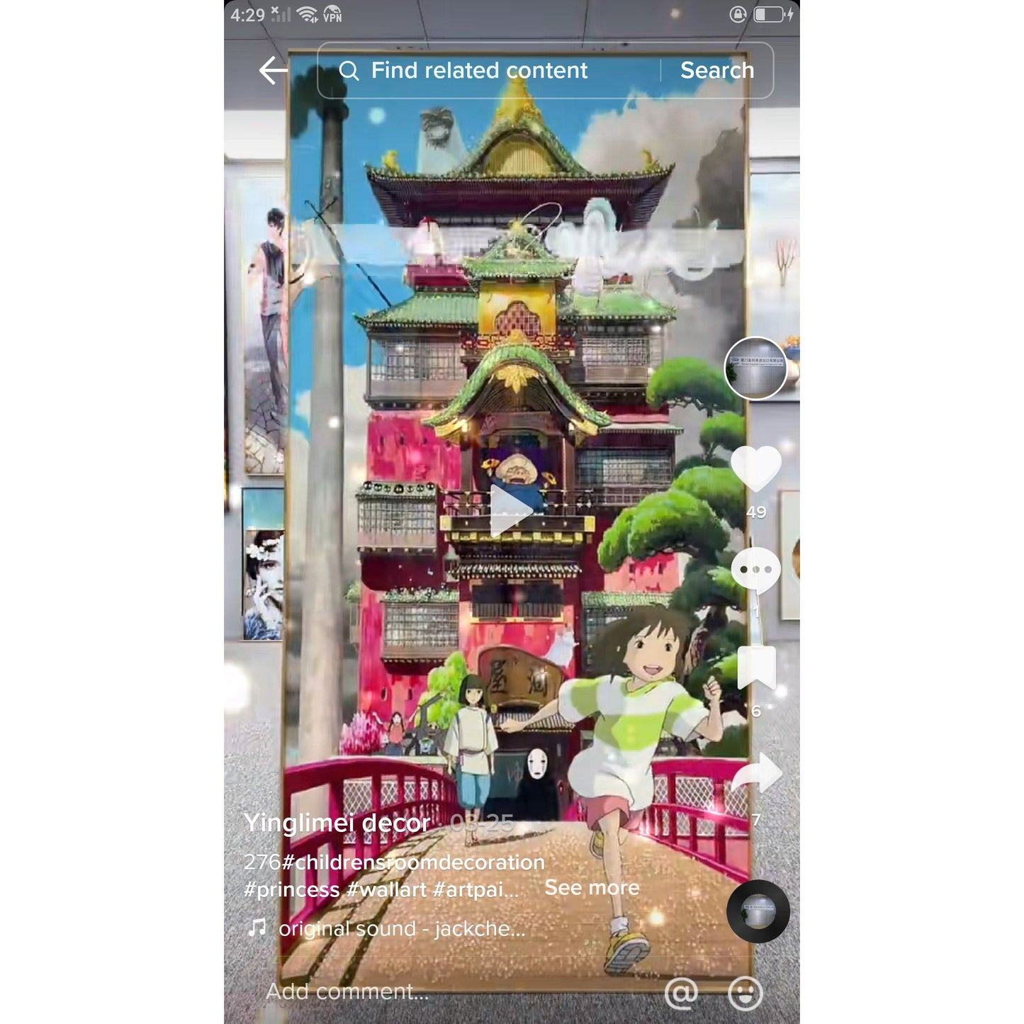 Simulated Landscape Crystal Porcelain Wall Decorative Painting