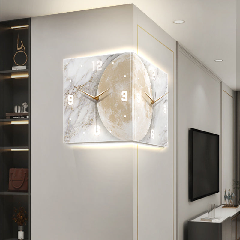 Exquisite Corner clock Series 1 decoration wall hanging lamp LED