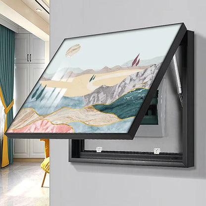 Electric Meter Box Cover | Electric meter box decorative painting flowers