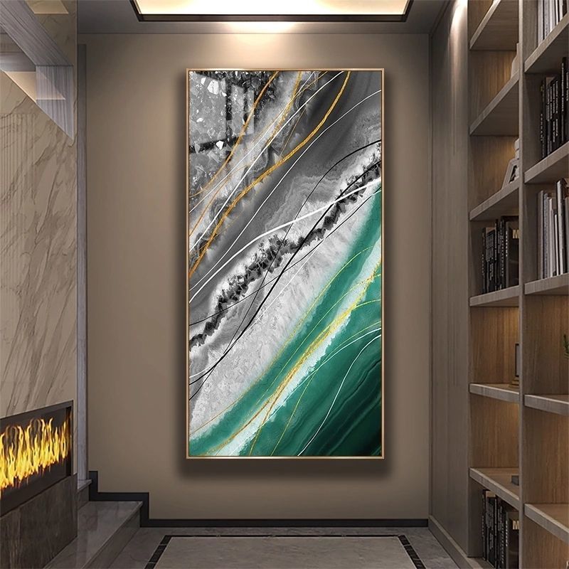 Crystal porcelain painting decoration wall Painting Decorative art rivers