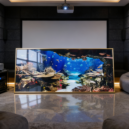 Abstract Underwater World Landscape Crystal Porcelain Painting decoration wallart