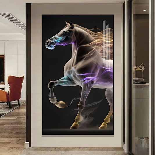 Crystal porcelain painting decoration wall Painting Decorative art horse