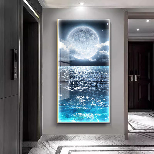 Crystal porcelain painting decoration wall Painting Decorative Luminous Sea