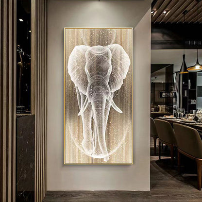 Crystal porcelain painting decoration wall Painting Decorative elephant