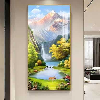 Crystal porcelain painting decoration wall Painting Decorative Landscape painting