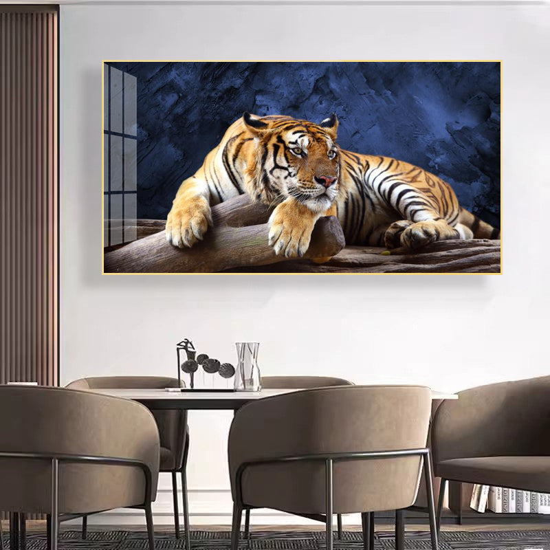 Crystal porcelain painting decoration wall Painting Decorative Tiger