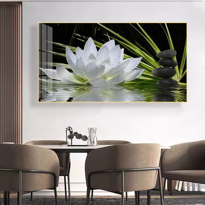 Crystal porcelain painting decoration wall Painting Decorative Lotus