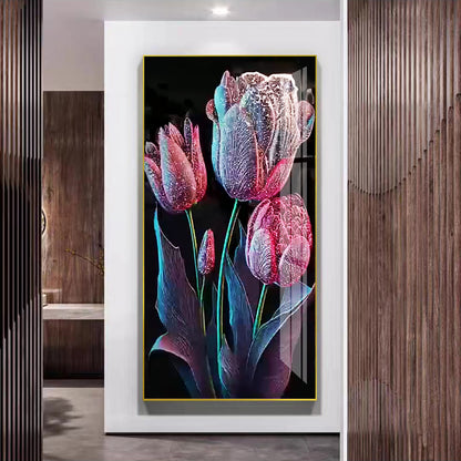 Crystal porcelain painting decoration wall Painting Decorative rose