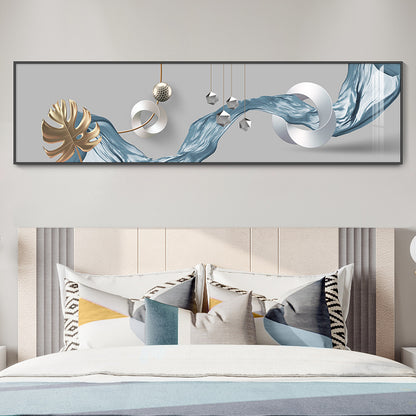 Crystal porcelain painting decoration wall Painting Decorative Light blue scarf