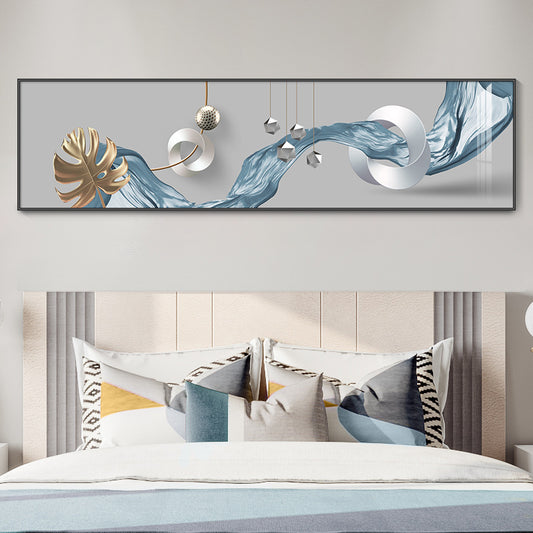 Crystal porcelain painting decoration wall Painting Decorative Light blue scarf