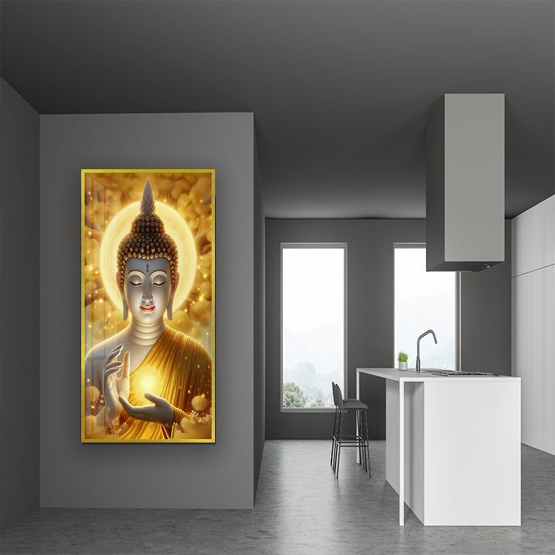 Crystal porcelain painting decoration wall Painting Decorative Sakyamuni