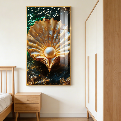 Beautiful sunset shell the seaside beach wall Painting Decorative art LED