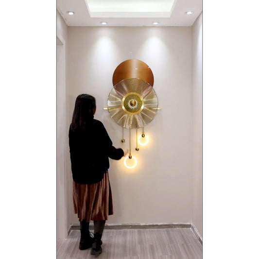 Exquisite Circular art decoration wall hanging lamp LED