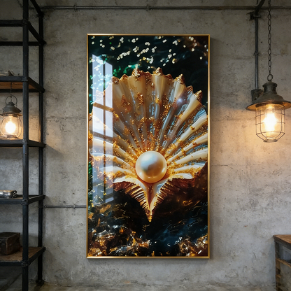 Beautiful sunset shell the seaside beach wall Painting Decorative art LED