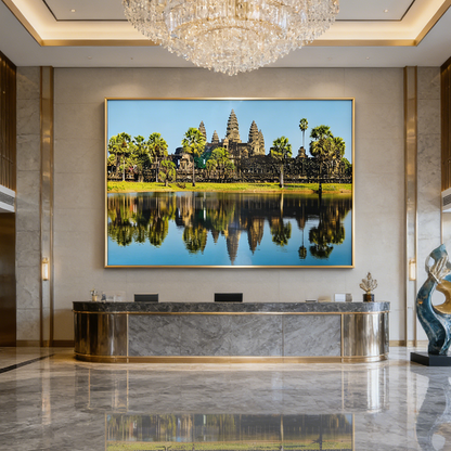 Banner Landscape scenery Crystal Porcelain Painting wall art