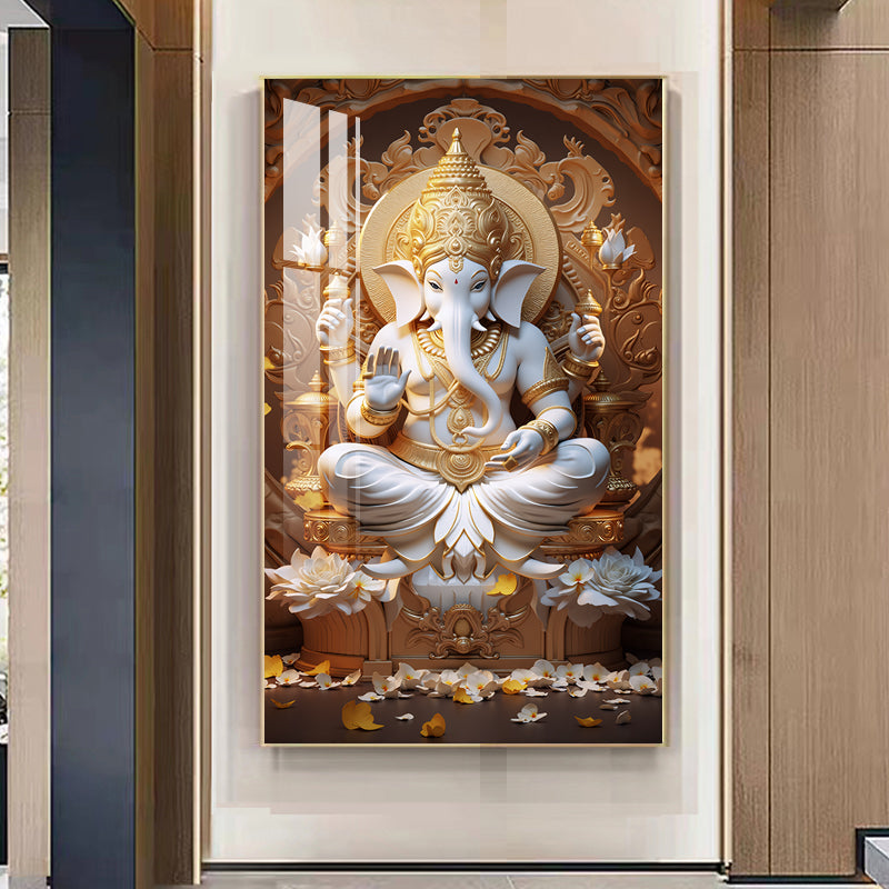 Modern Luxurious peacock crystal porcelain painting LED home decorative