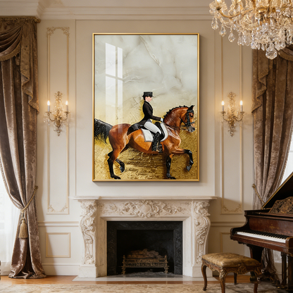 Abstract animals horse decorative painting LED light homedecor