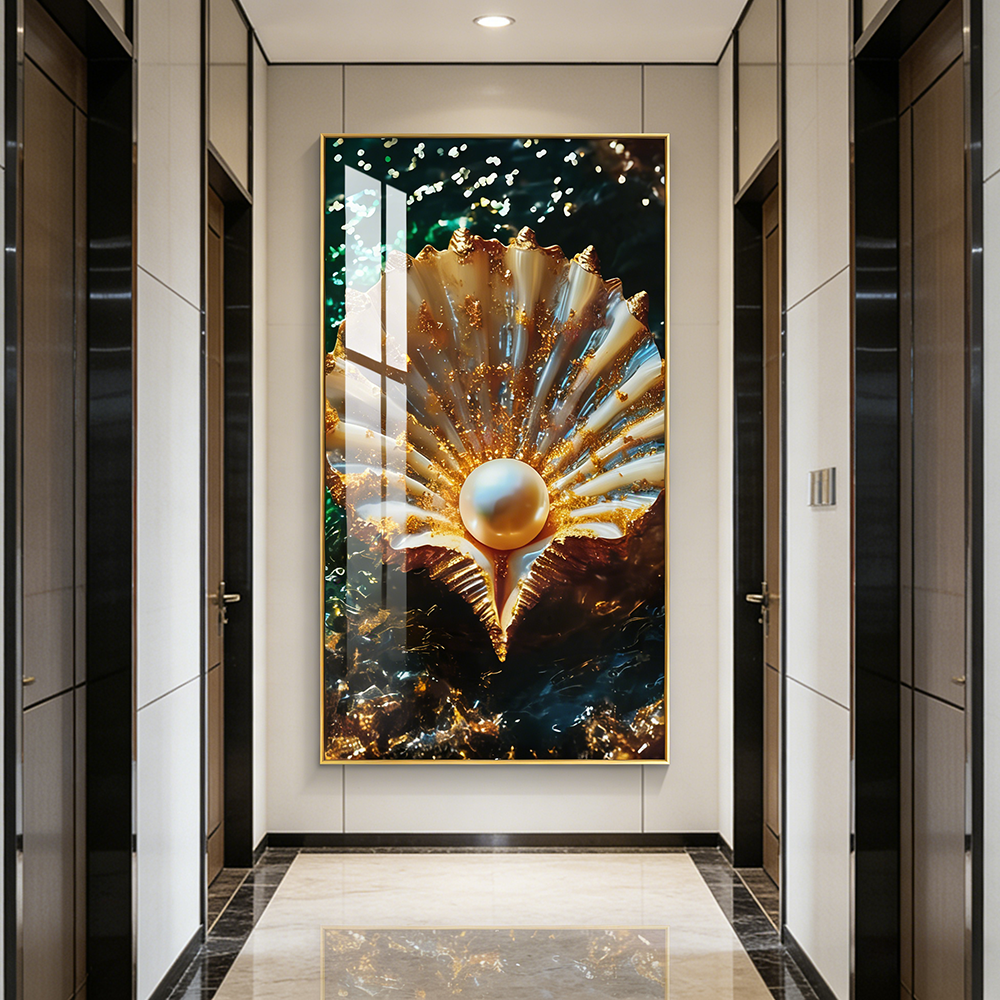 Beautiful sunset shell the seaside beach wall Painting Decorative art LED