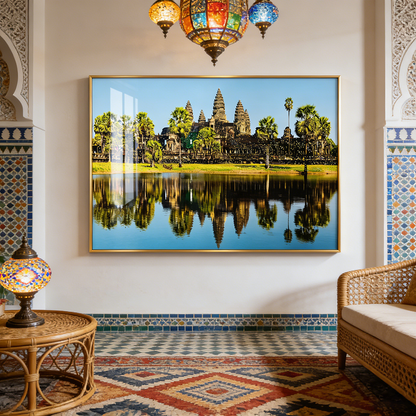 Banner Landscape scenery Crystal Porcelain Painting wall art